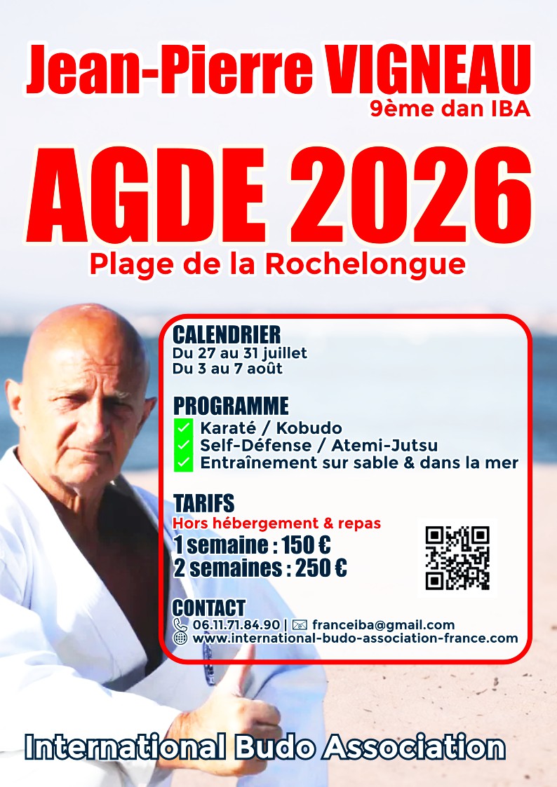 Stage d'été AGDE 2026